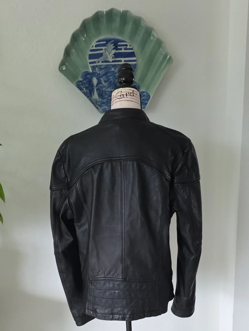 Hugo Boss Orange Leather Jacket.